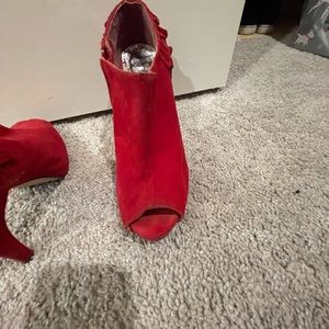 If red is your color, these aren’t very comfortable open toed